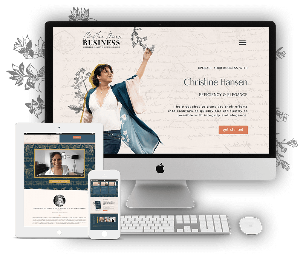 Christine Means Business Website | by Tracy Raftl Design