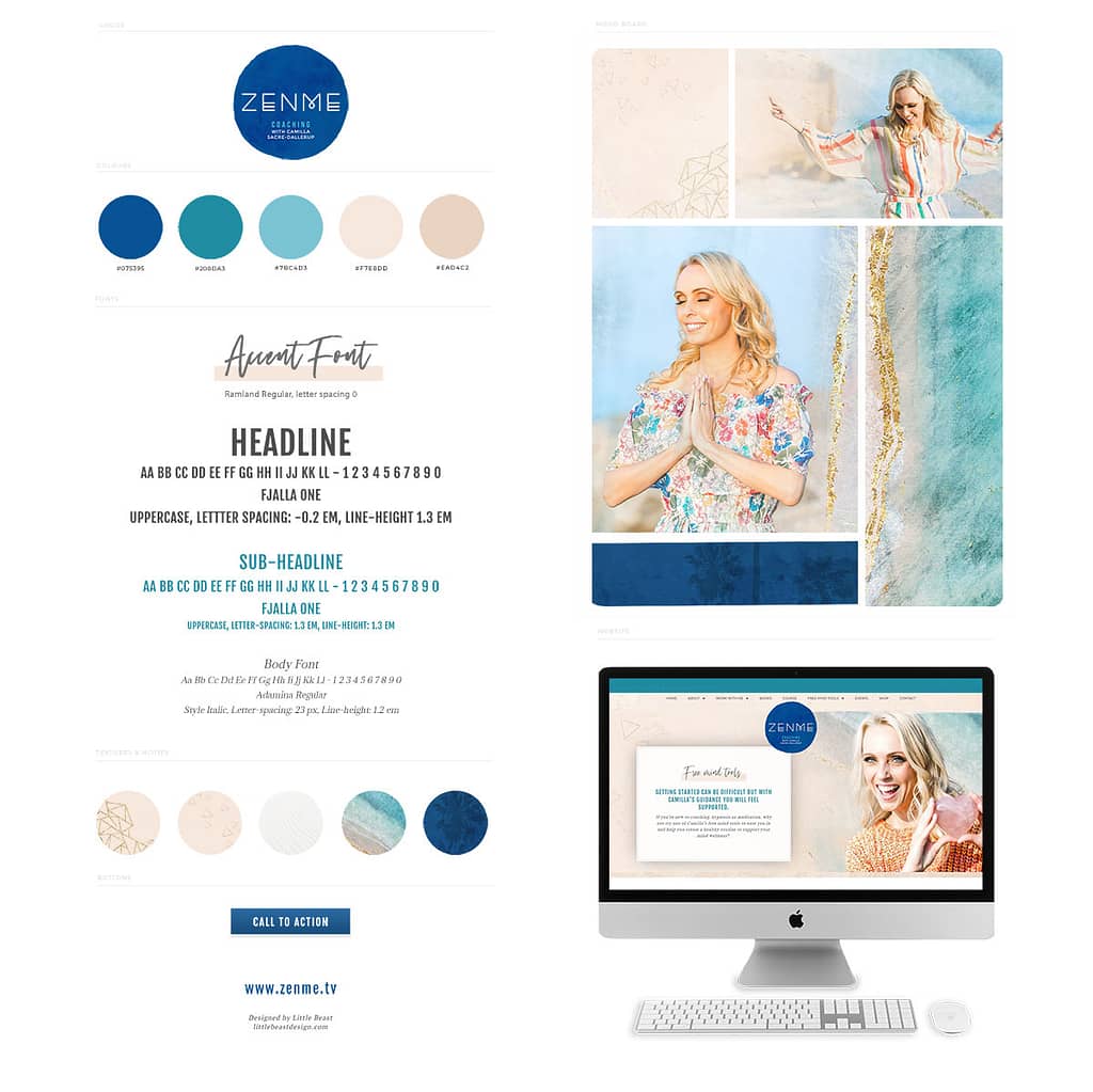 Brand Style Guide for Camilla Sacre-Dallerup | by Tracy Raftl Design