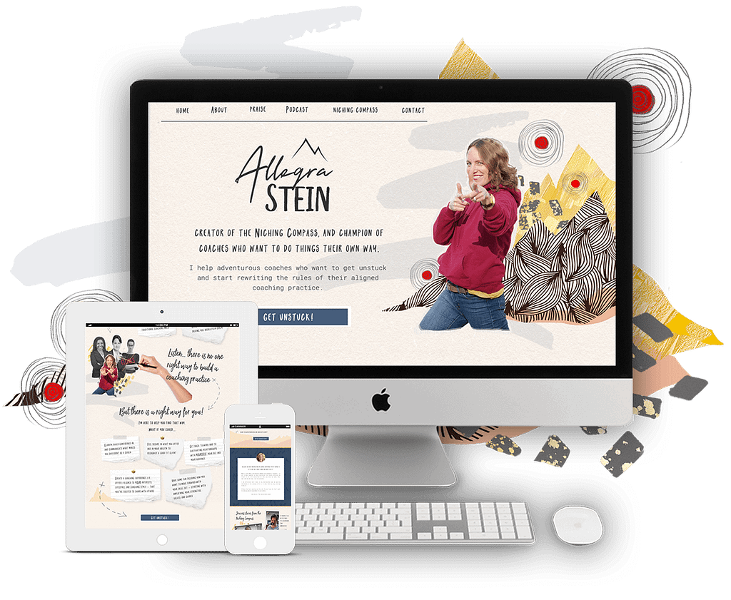 Allegra Stein website | by Tracy Raftl Design