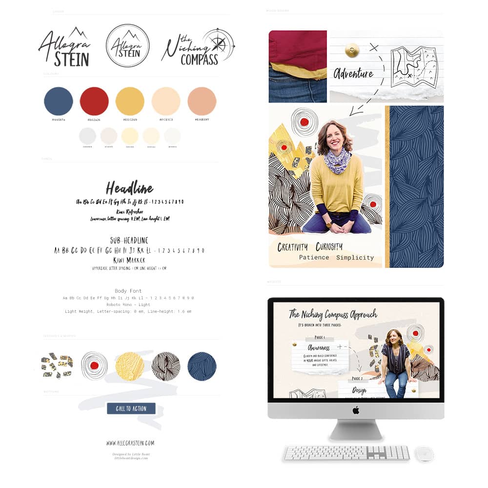 Allegra Stein brand style guide | by Tracy Raftl Design