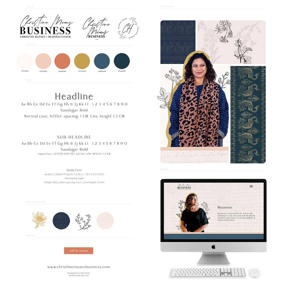 Christine Means Business Brand Style Guide | by Tracy Raftl Design
